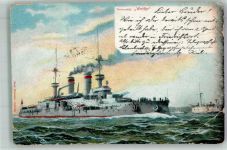 Linienschiff SMS Wettin der Wittelsbach Klasse Marine 1905 Gebrauchsspuren