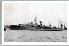 W2000 Hamburg Geleitzerstörer D628 USS Welles Hafen vor Blohm u. Voss Marine