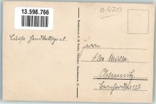 06547 O4713 Stolberg Harz Foto AK Hotel Etablissement Bürgergarten Speisezimmer Festsaal