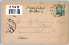 06537 O4712 Kelbra 1901 Lithographie Reiterstandbild Hotel Kaiserhof Rothenburg Kaiser Wilhelm-Denkmal