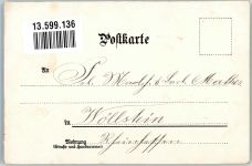 73728 W7300 Esslingen am Neckar Lithographie Burg Esslingen Maillen-Turm Kernen-Turm