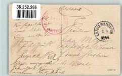 Vouziers Beerdigung a. Militärfriedhof 8.10.15 K.D. Feld Poststation No. 54 gefallener Soldat