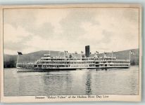 Dampfer Robert Fulton auf dem Hudson River USA Raddampfer