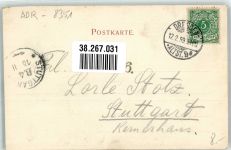 01847 O8351 Bastei 1899 Gebrauchsspuren Basteibrücke Ferdinandstein Basteifelsen Gruss