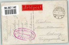 99885 O5807 Ohrdruf 1918 Gebrauchsspuren Truppenlager Großherzog von Sachsen Straße Feldpost
