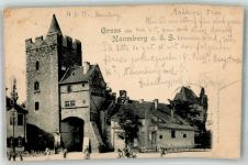 06618 O4800 Naumburg Saale 1899 Gebrauchsspuren Naumburg Marientor