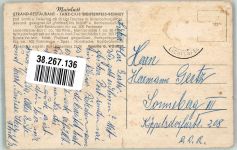 96215 W8620 Schney Gebrauchsspuren Mainlust Strand Restaurant Tanz Cafe Gasthaus Ruderboot