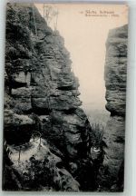 01814 O8320 Bad Schandau - Schrammsteine Gesteinsformation Hölle