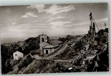 36115 W6414 Milseburg Foto AK Kapelle Kreuzgruppe Schutzhütte