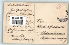 76275 W7505 Ettlingen Gebrauchsspuren Panorama des Ortes mit Herz-Jesu-Kirche