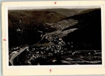 75399 W7267 Unterreichenbach , Kr Calw 1935 FOTO KEINE AK Fliegeraufnahme des Ortes Original aufmontierte Verlagsmusterkarte