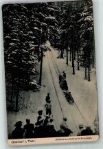 98559 O6055 Oberhof , Thüringen Winter Elektrischer Aufzug für die Bobbahn