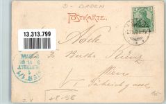 79539 W7850 Lörrach 1902 - Schulhof Amtsgericht Kais. Postamt Gefängnis