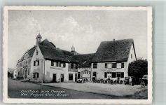 79589 W7852 Binzen , Kr Lörrach - Gasthaus zum Ochsen Parkplatz Fahrräder Motorräder