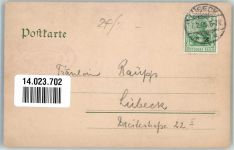 23552 W2400 Lübeck 1905 Foto AK Geschäft Breitestrasse
