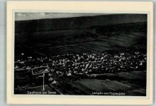 74369 W7121 Löchgau 1935 FOTO KEINE AK Fliegeraufnahme Gasthaus zur Sonne Originale aufmontierte Verlagsmusterkarte