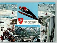 W8980 Oberstdorf Skiflieger Nebelhorn-Sesselbahn und Seilbahn Breitachklamm Wintersport Winter