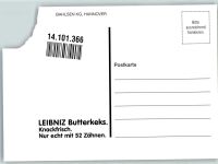 W3000 Hannover Leibniz Butterkeks Werbung Bahlsen Keks Werbe AK