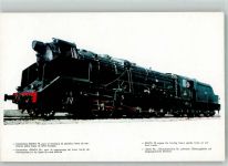 Güterzuglok Santa Fe der spanischen Eisenbahn Dampflokomotive Foto AK