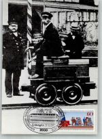 W2000 Hamburg 1. Elektrische Eisenbahn Gewerbe- und Industrie-Ausstellung Berlin 1879 Reproduktion Gewerbeausstellung Sonderstempel