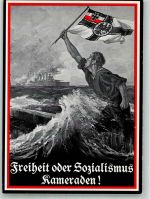 sign. Staeck, Klaus Der letzte Mann Freiheit oder Sozialismus Kameraden! Nr. 62a Politik Künstlerkarte