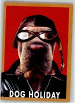 Dog Holiday Trend-Company bei Kaufhaus Hertie Tiere vermenschlicht Mode Werbe AK