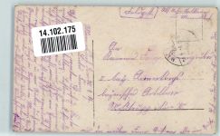 Verliebtes Paar in einem Herzen Poesie / Liebe Haarmode 1916