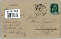 Siegel Glücksklee Urkunde Geburtstag 1912 Prägedruck
