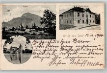 5081 Anif 1904 Foto AK Postamt Schloss