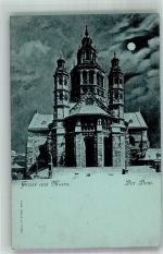 55116 W6500 Mainz a Rhein Mondschein Dom