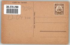 04779 O7261 Collm Foto AK Kirche Briefmarke Karolinen-3 Pfennig