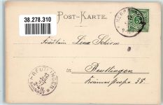 70173 W7000 Stuttgart 1897 Foto AK Denkmal Rossbändiger