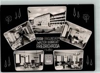 99894 O5804 Friedrichroda 1961 Foto AK Hotel FDGB Erholungsheim Walter Ulbricht