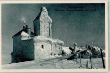 Schneegruben Baude 1923 Winter Hüttenstempel