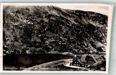 Teichbaude 1943 Foto AK Kleiner Teich Gasthaus#