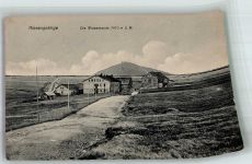 Wiesenbaude Foto AK Gasthaus Scan verzogen