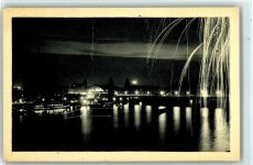 Köln Stadt 1920 - 1930 Rheinuferbeleuchtung mit Feuerwerk, Pressakarte Nr. 37, 1928