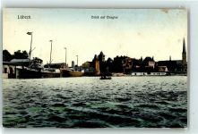 Lübeck 1910 - 1920 Blick auf Burgtor