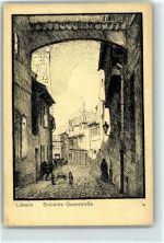 Lübeck Siebente Querstraße, Federzeichnung