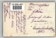 Wilhelmshaven Kaiserl. Intendatur, Feldpost