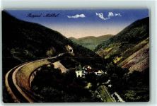 Bad Salzig Künstlerkarte, Eisenbahntrasse