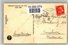 Köln Stadt 1928 Hauptgebäude, Pressakarte Nr. 9