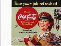Archiv from Company 1943 During World War II women Coca-Cola