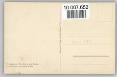 Künstler sign Kornerup Bäuerliches Leben Kaffeemühle 1911