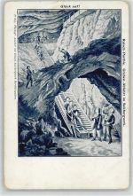 Glück auf Rutschpartie Grubenabfahrt Salzbergwerk 1900