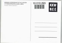 25554 W2211 Brokdorf , Holst - Bürgerinitiative gegen Atomenergieanlagen