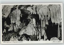 57439 W5952 Attendorn 1951 - Tropfsteinhöhle Wasserfall