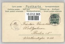 Herbst Kinder bei der Apfelernte, Schmuckrahmen Datumskarte 1901 Lithographie
