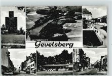 58285 W5820 Gevelsberg - Ehrenmal Heilenbeckertalsperre Sparkasse Nirgenaplatz Pavillon Mittelstr.