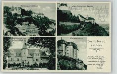 07778 O6904 Dornburg , Saale - Dornburger Schlösser Altes Schloß Karl-August-u. Goethe-Schloß Rokoko-Schloß